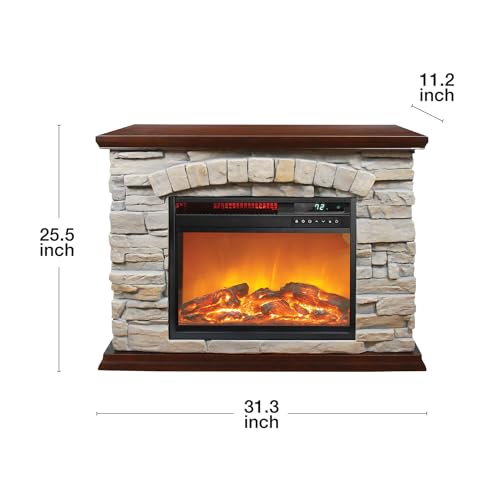 LifeSmart Large Square Infrared Fireplace