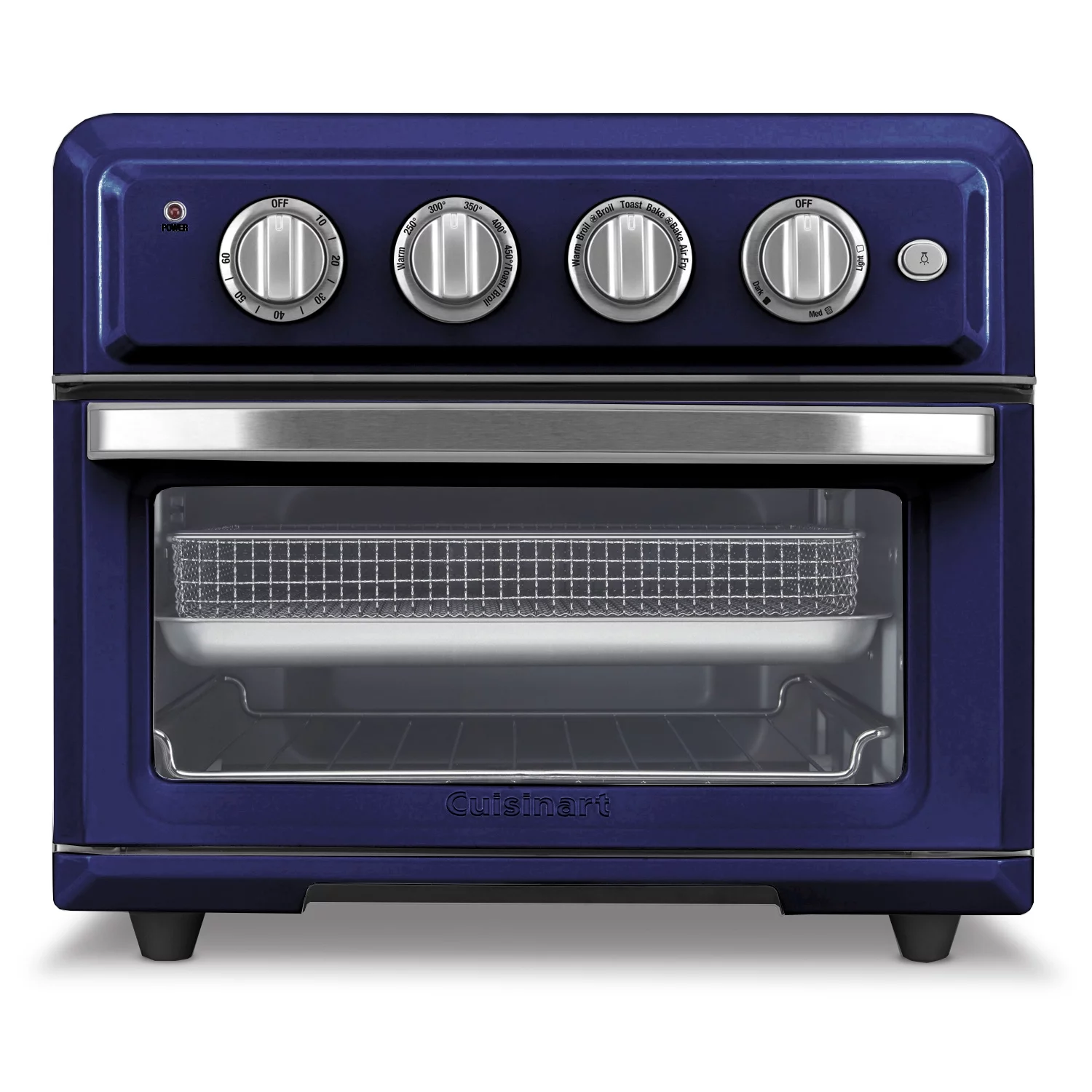 Restored Cuisinart TOA60NV Convection Toaster Oven Air Fryer with Light, Navy (Refurbished)