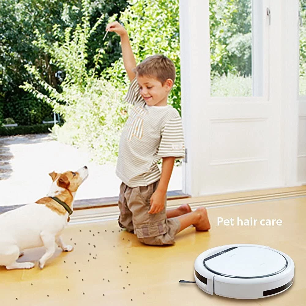 FJU V3s Pro Robot Vacuum Cleaner, Tangle-free Suction , Slim, Automatic Self-Charging Robotic Vacuum Cleaner, Daily Schedule Cleaning
