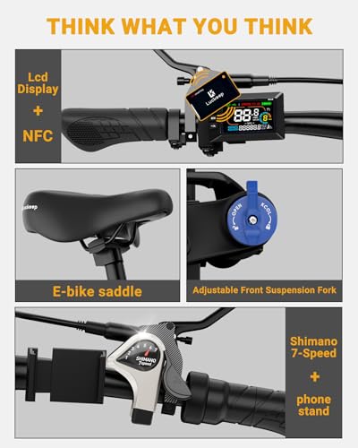 Electric Bike for Adults,1500W Peak Motor,60Miles 28/30MPH,20" Fat Tire All-Terrain Foldable Ebike