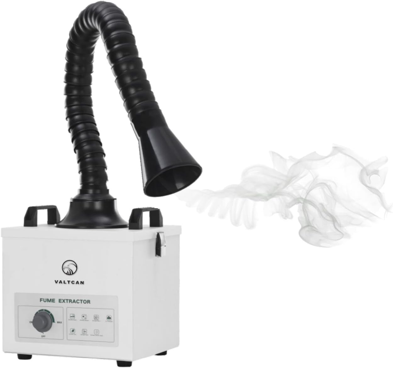Valtcan Fume Extractor Soldering Fan Smoke Absorber with Adjustable Hose Commercial and Home