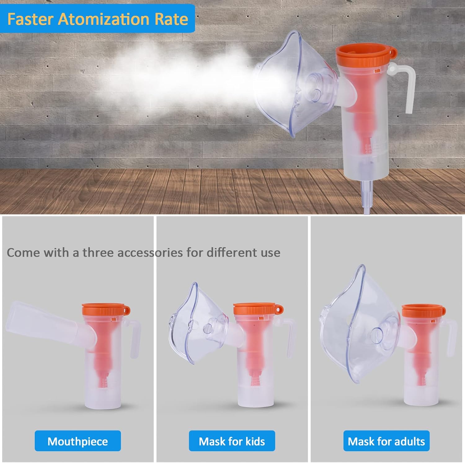Home Portable Nebulizer - Handheld Compressor Jet Nebulizer Machine - Personal Inhalers for Breathing Problems