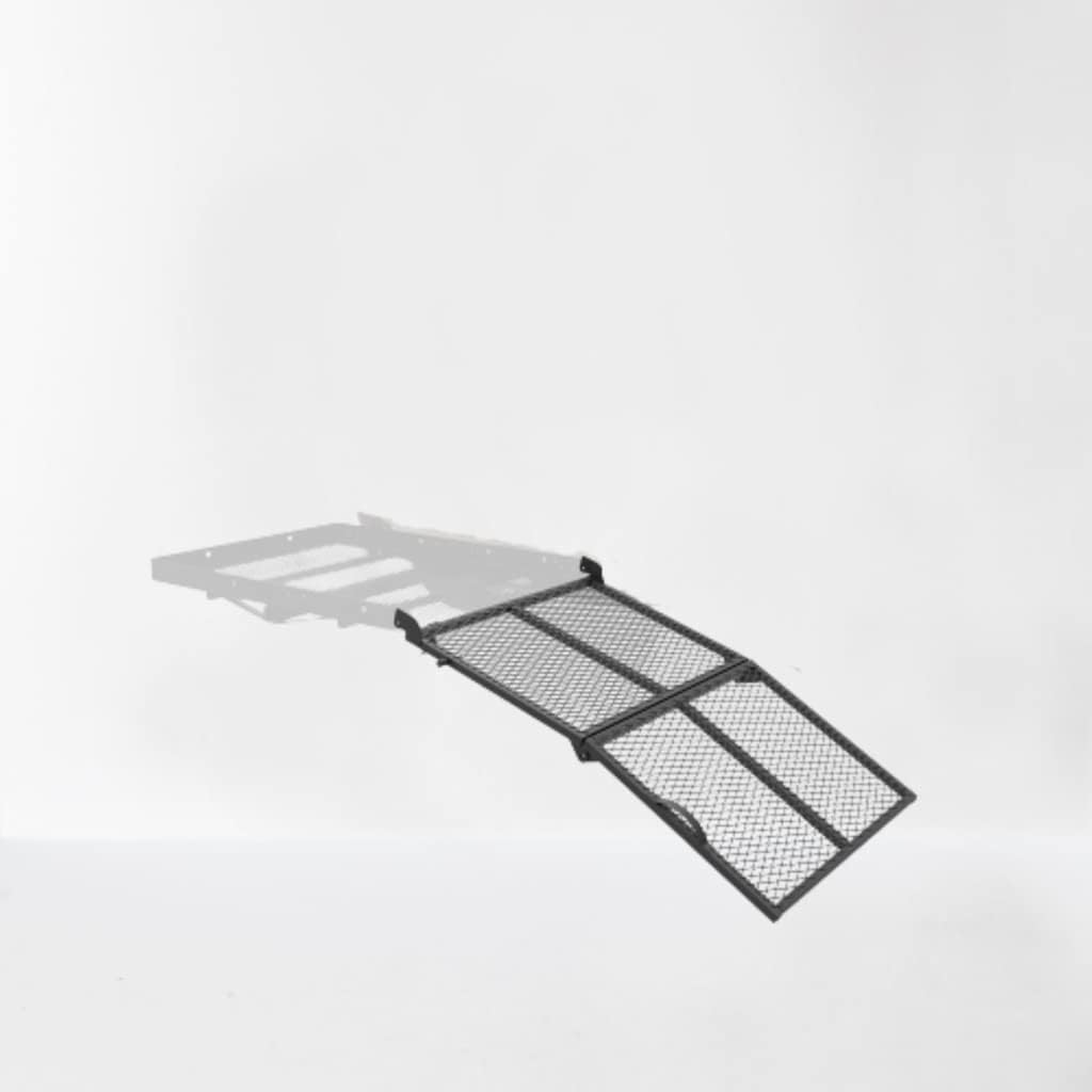 Draw-Tite Hitch Mount Cargo Carrier Accessory | Loading Ramp | 32.75Iin x 31.25in w/ 5.5 | Black Powder Coat