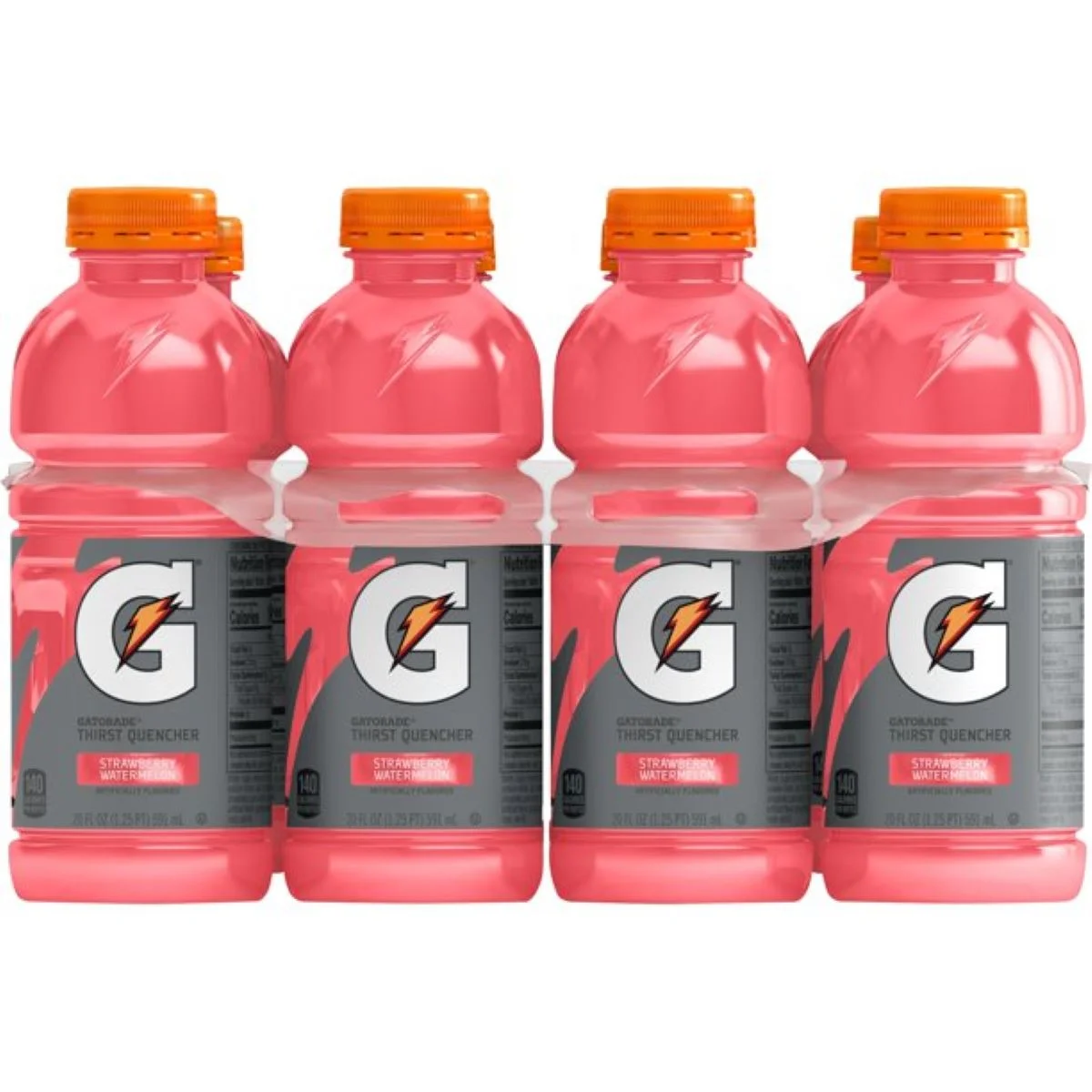 Gatorade Thirst Quencher Fierce Strawberry Watermelon Sports Drink, 20 oz Bottles, Quantity of 24