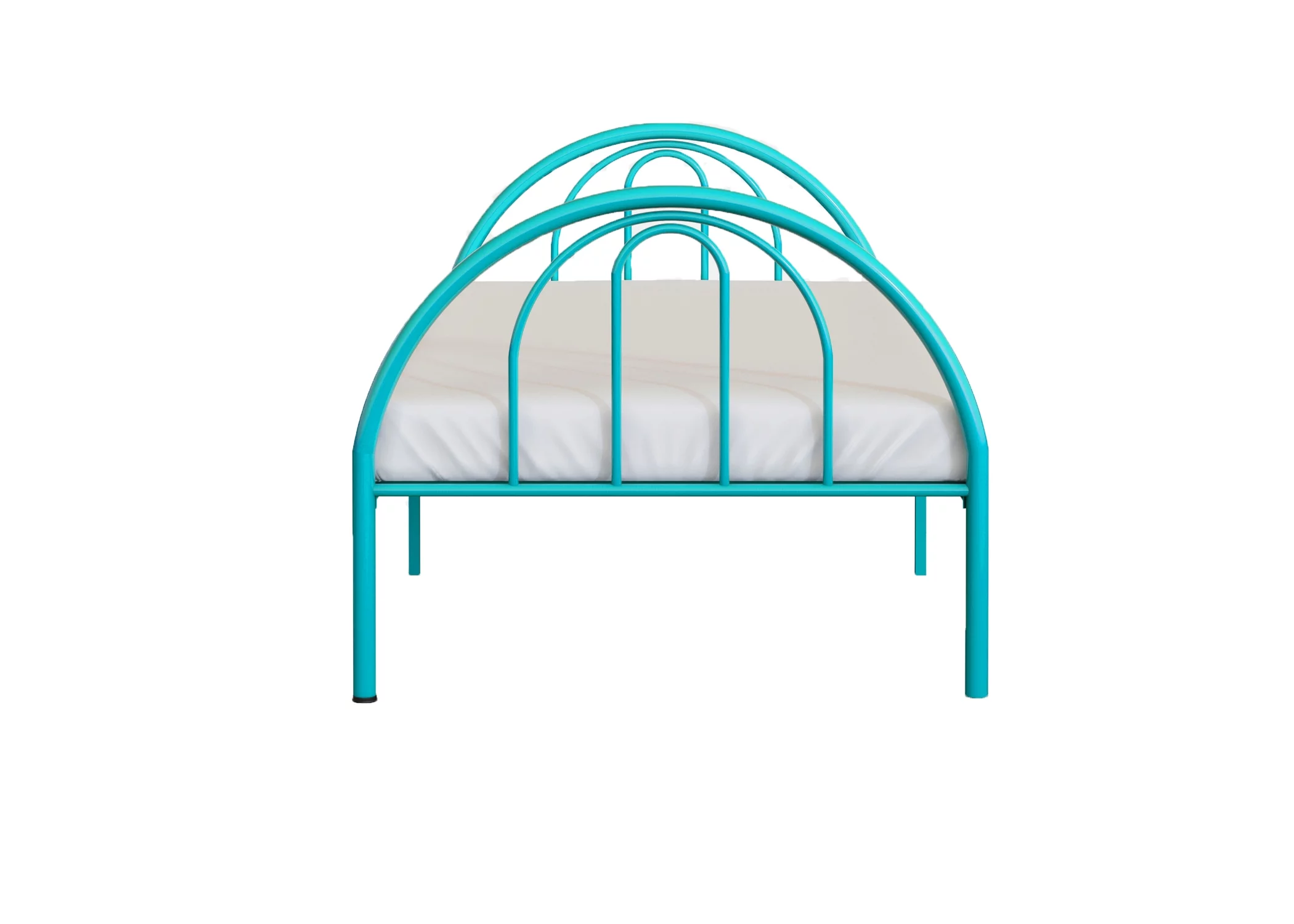 BK Furniture Brooklyn Classic Metal Bed, Twin, Pink