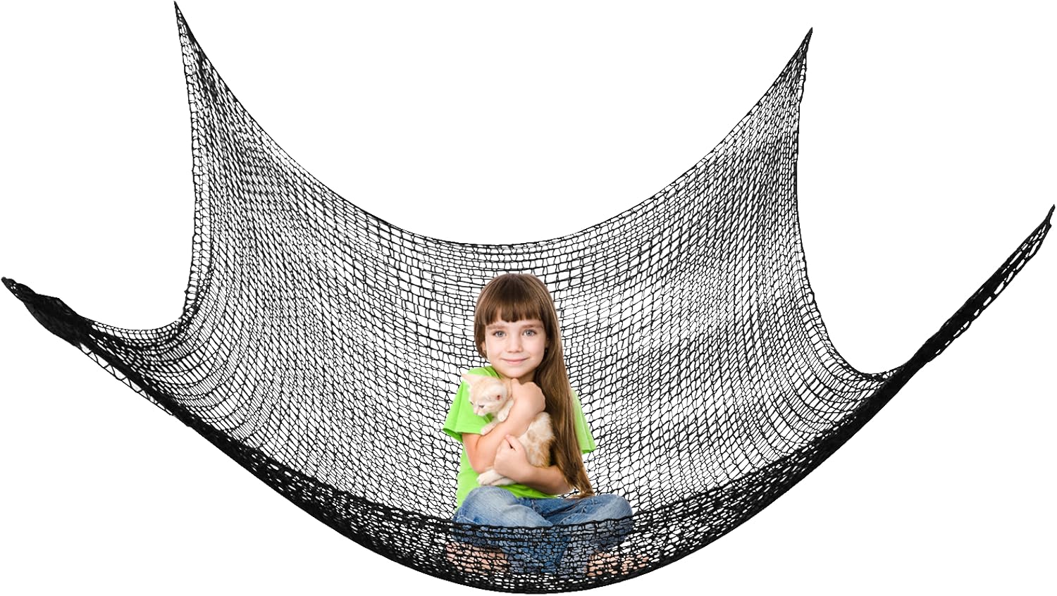 9.8 X 14.8FT Kids Playground Play Safety Net Outdoor Climbing Cargo Net Playground Sets Double Layers Backyard Net for Playground