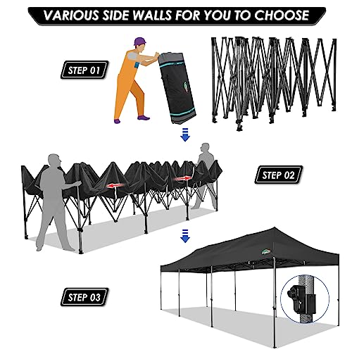 COBIZI 13x26 Pop Up Tent 13x26 Canopy with Sidewalls Heavy Duty Canopy Party Tent for Parties
