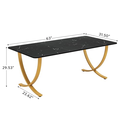 Tribesigns Executive Desk, 63” W x 31.5” D Large Office Desk, Modern Computer Desk Conference Table Meeting Room Table