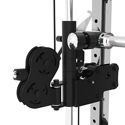 Altas Strength Folding Home Gym Smith Machine with Pulley System Gym Squat Rack Weight Bar Upper Body Strength Training Leg Developer Commercial