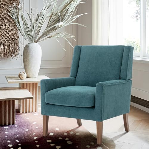 COLAMY Modern Wingback Living Room Chair, Upholstered Fabric Accent Armchair
