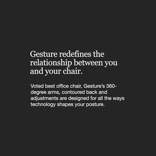Steelcase Gesture Office Chair - Ergonomic Work Chair with Wheels for Carpet - Comfortable - Intuitive-to-Adjust for Desk - 360-Degree Arms