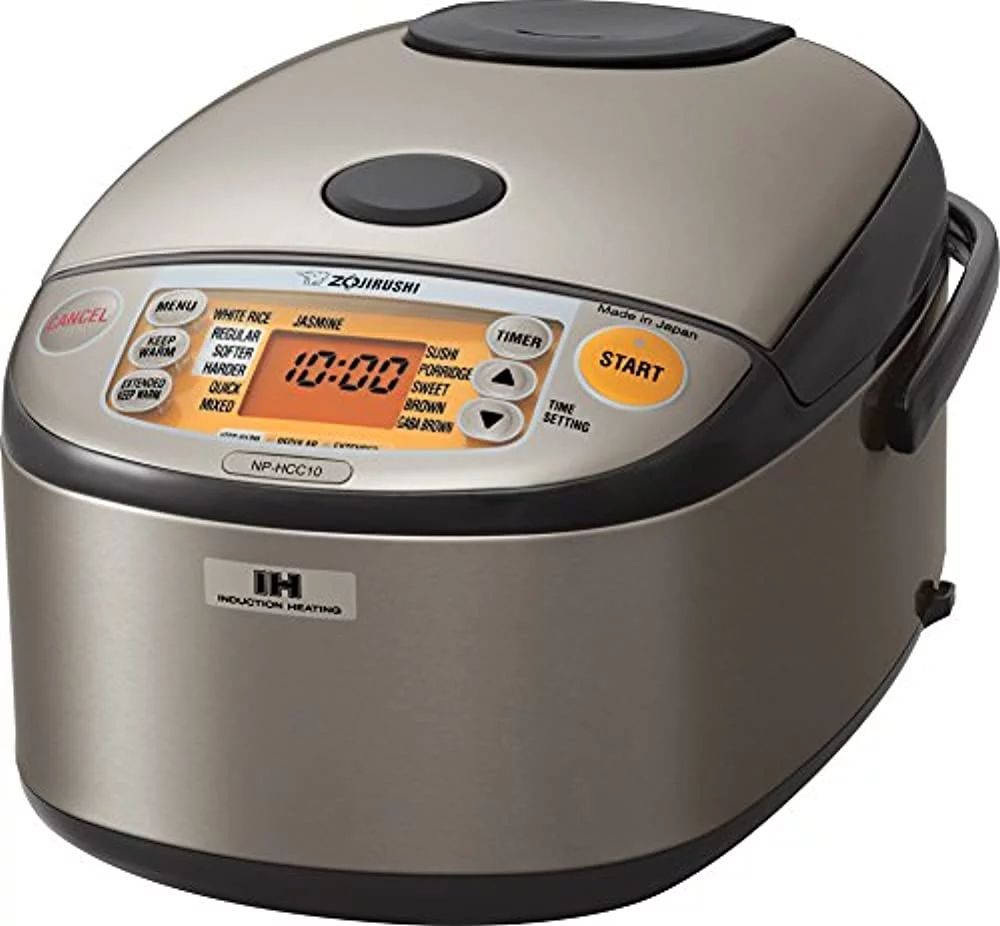Zojirushi NP HCC10XH Induction Heating System Rice Cooker and Warmer 1 L Stainless Dark Gray