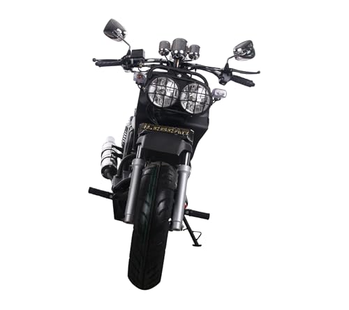 50cc Stretched Scooter Generation 1, Automatic Transmission, PMZ50-19, Wide 205/30-12 Rear Tire, Retro Speedometer, Gas Gauge
