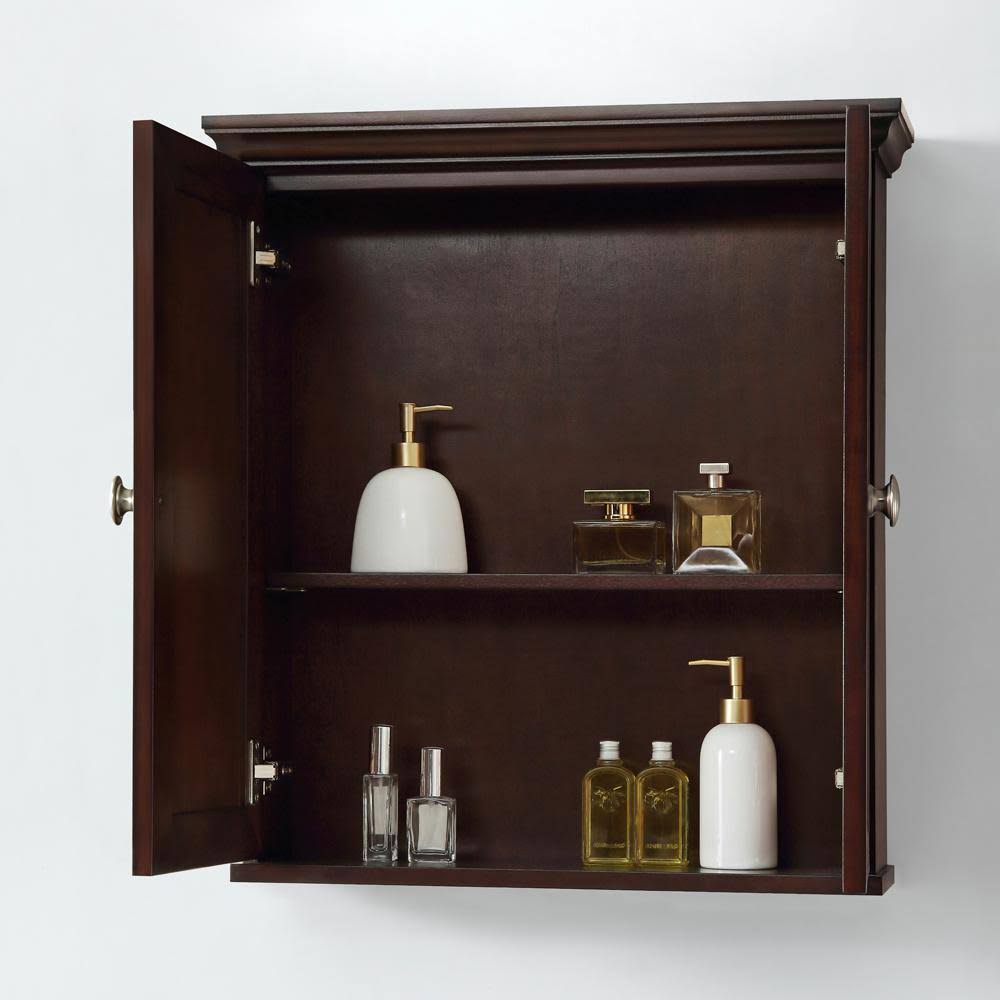 Home Decorators Teagen 25 in. W Wall Cabinet in Dark Espresso