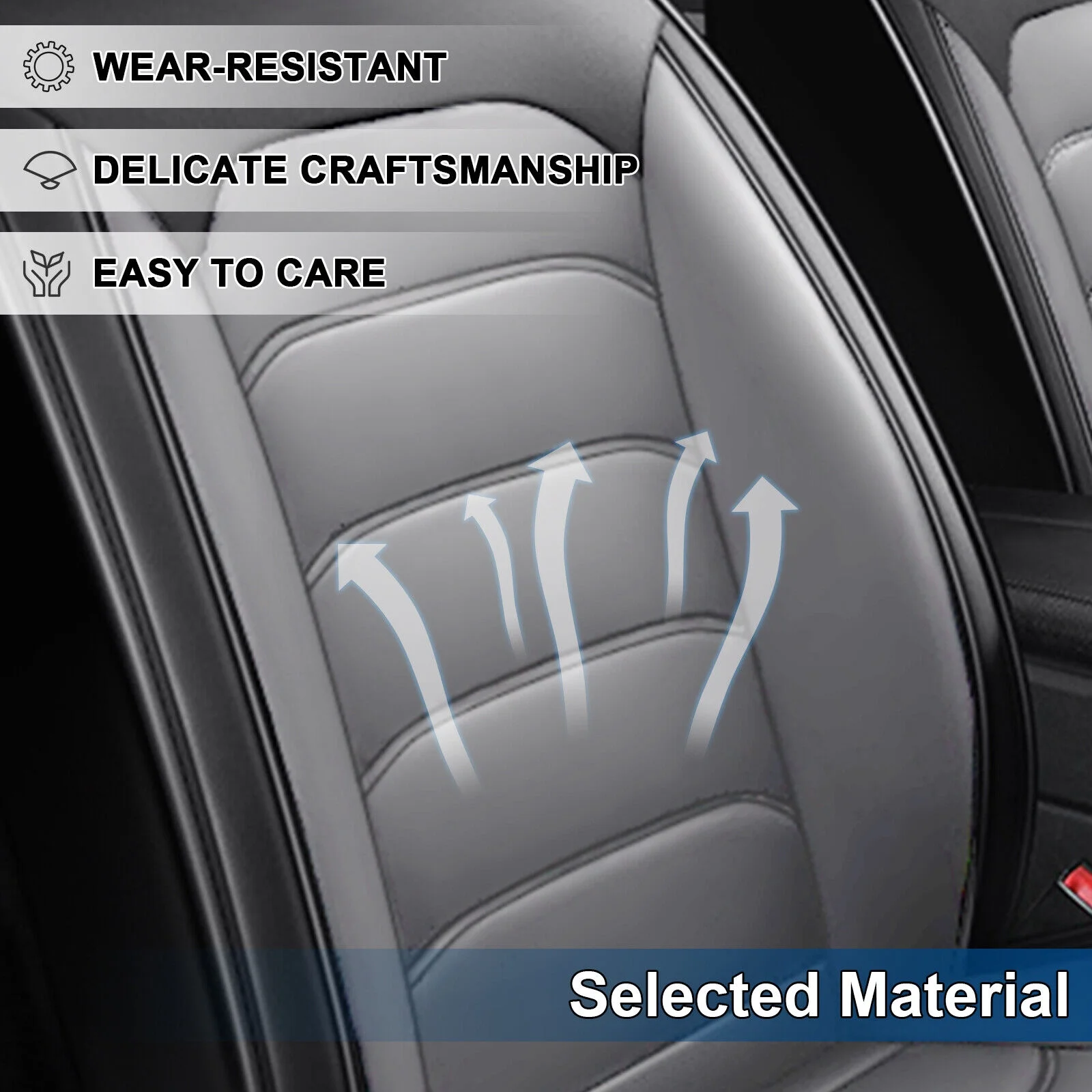 5 Seats For 2000-2024 Nissan Rogue Xterra Sentra Car Seat Cover Faux Leatherette Automotive Seat Covers Interior Accessories For Nissan Altima Sentra
