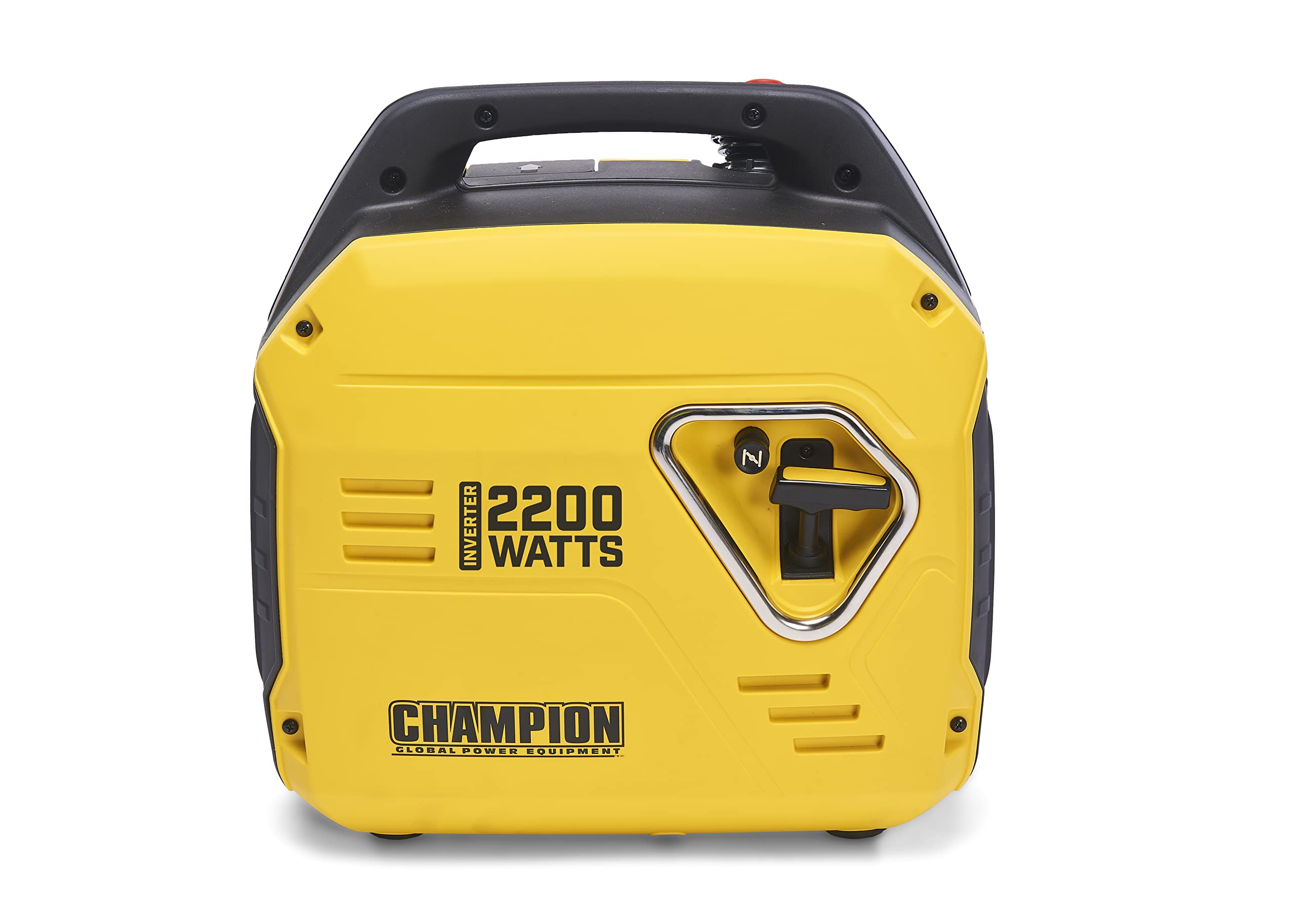 Champion Power Equipment The Mighty Atom Power Generator (2200W Inverter Petrol Only, 58dBA - 7m Distance, 12V DC Socket and Dual Port USB Adapter