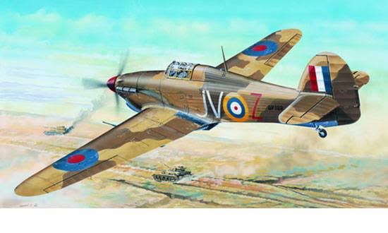 Trumpeter 02417 Model Kit Hawker Hurricane IID Trop