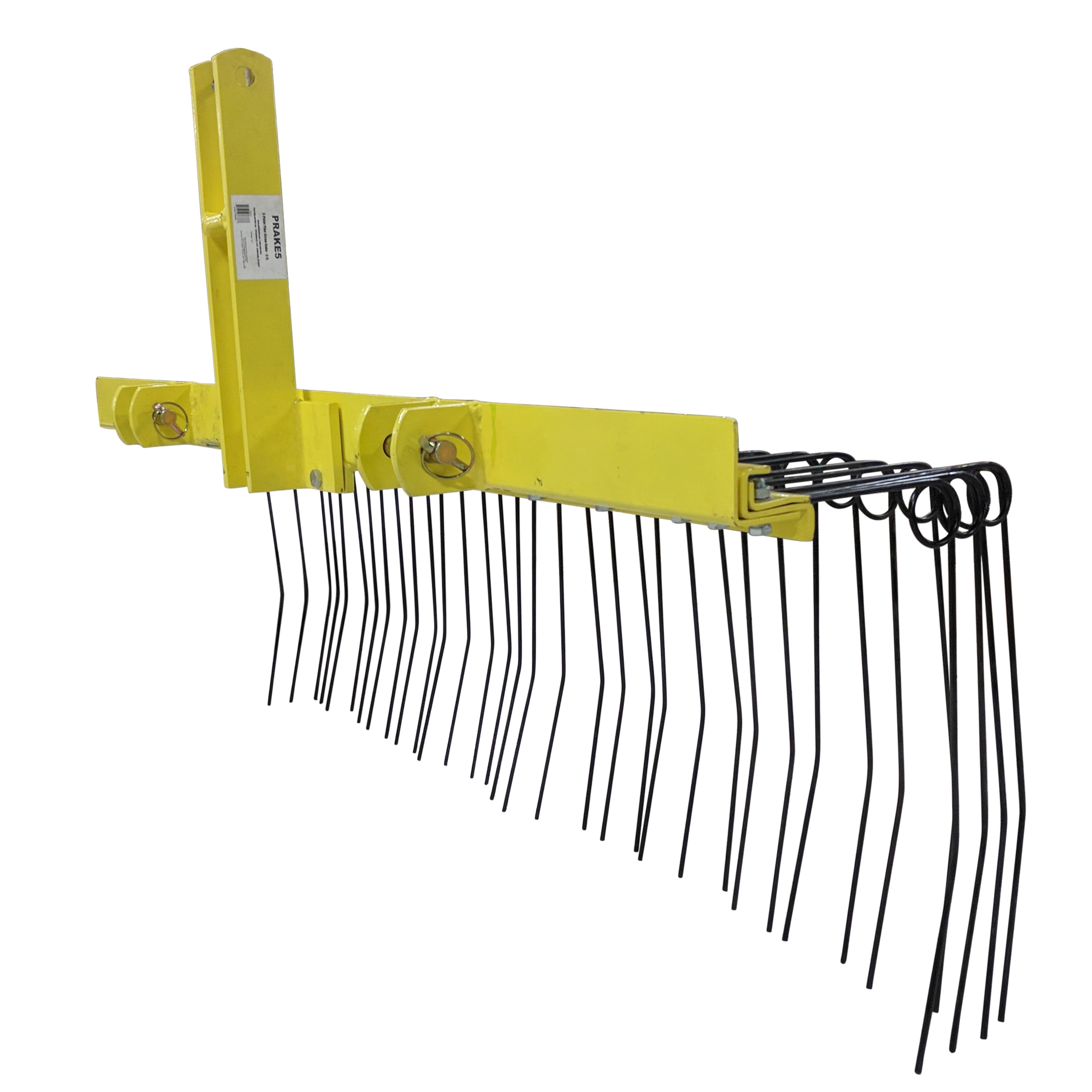 Titan 6 ft 3 Point Pine Straw Needle Rake for Cat 1, 3 Point