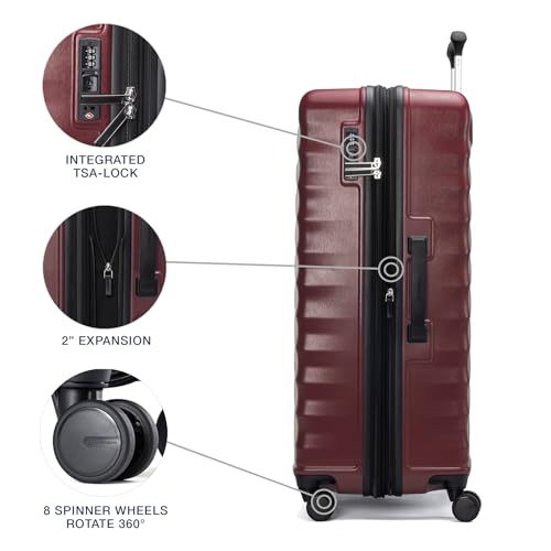 Travelpro Maxlite Air V2 Hardside Expandable Carry on Luggage, 8 Spinner Wheels, Lightweight Hard Shell Suitcase, TSA lock, Black, Carry On 21-Inch