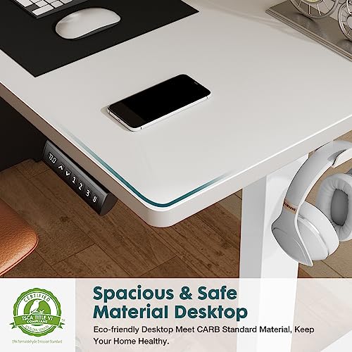 Standing Desk, Adjustable Height Electric Sit Stand Up Down Computer Table