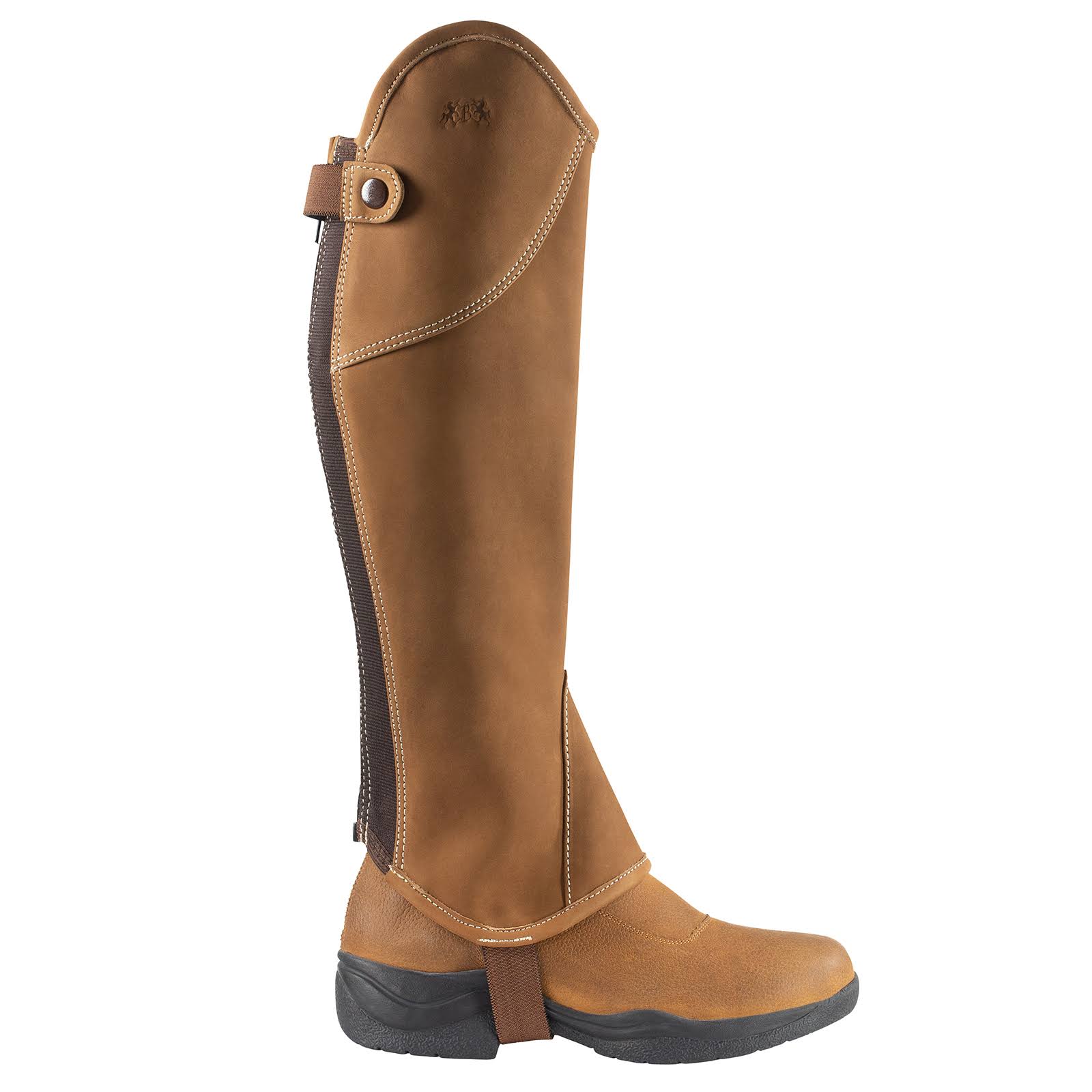B Vertigo Milan Leather Half Chaps - Brown - US Xs