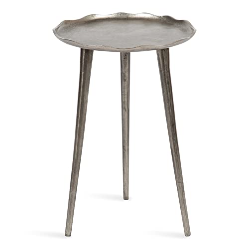 Kate and Laurel Alessia Modern Round Metal Side Table, 15 x 15 x 22, Bronze