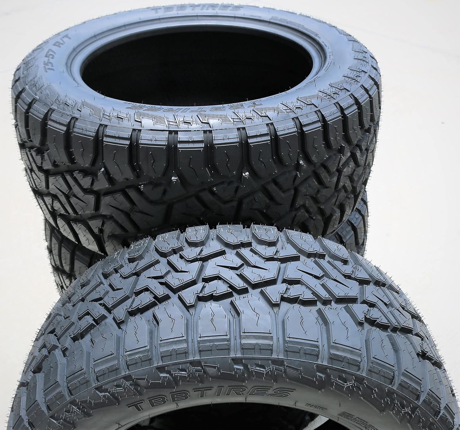 TBB TS-57 R/T All-Terrain Mud Off-Road Light Truck Radial Tire-35X12.50R17LT 35X12.50X17 35X12.50-17 121Q Load Range E 10-Ply BSW Black Side Wall