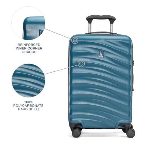 Travelpro Maxlite Air V2 Hardside Expandable Carry on Luggage, 8 Spinner Wheels, Lightweight Hard Shell Suitcase, TSA lock, Black, Carry On 21-Inch