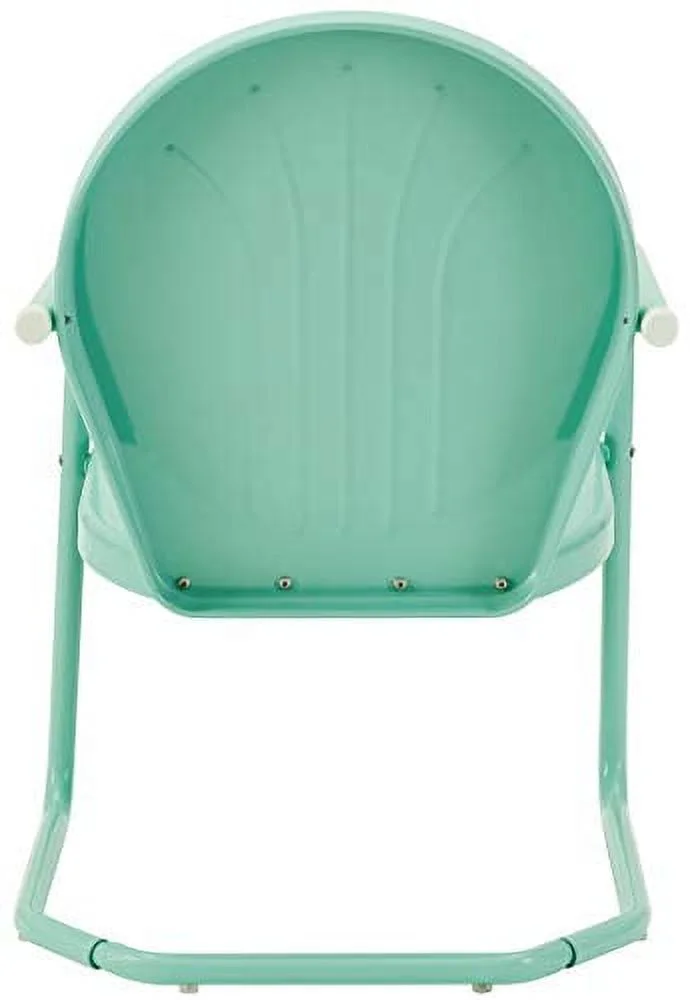 Crosley Furniture CO1001A-AQ Griffith Retro Metal Outdoor Chair, Aqua