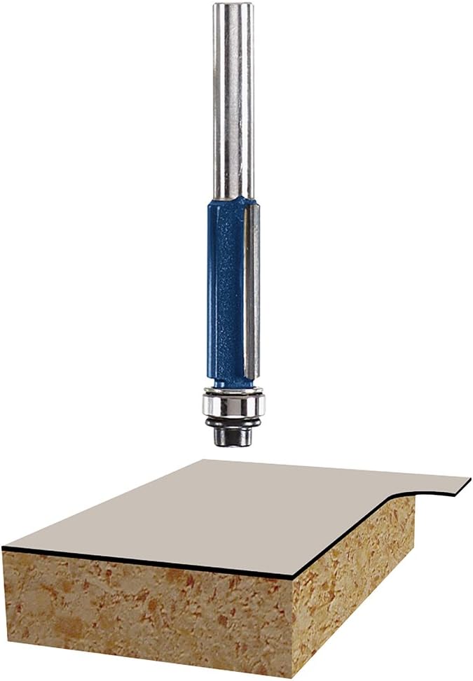 BOSCH RBS006 1/4-Inch Shank Carbide-Tipped Multi-Purpose Router Bit Set, 6-Piece