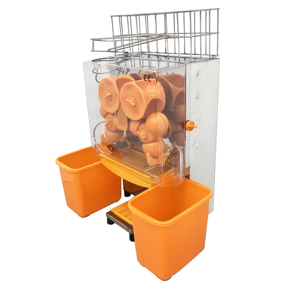Techtongda Commercial Orange Juice Extractor Automatic Orange Squeezer Grapefruit Juicer Extractor Juice Press Machine