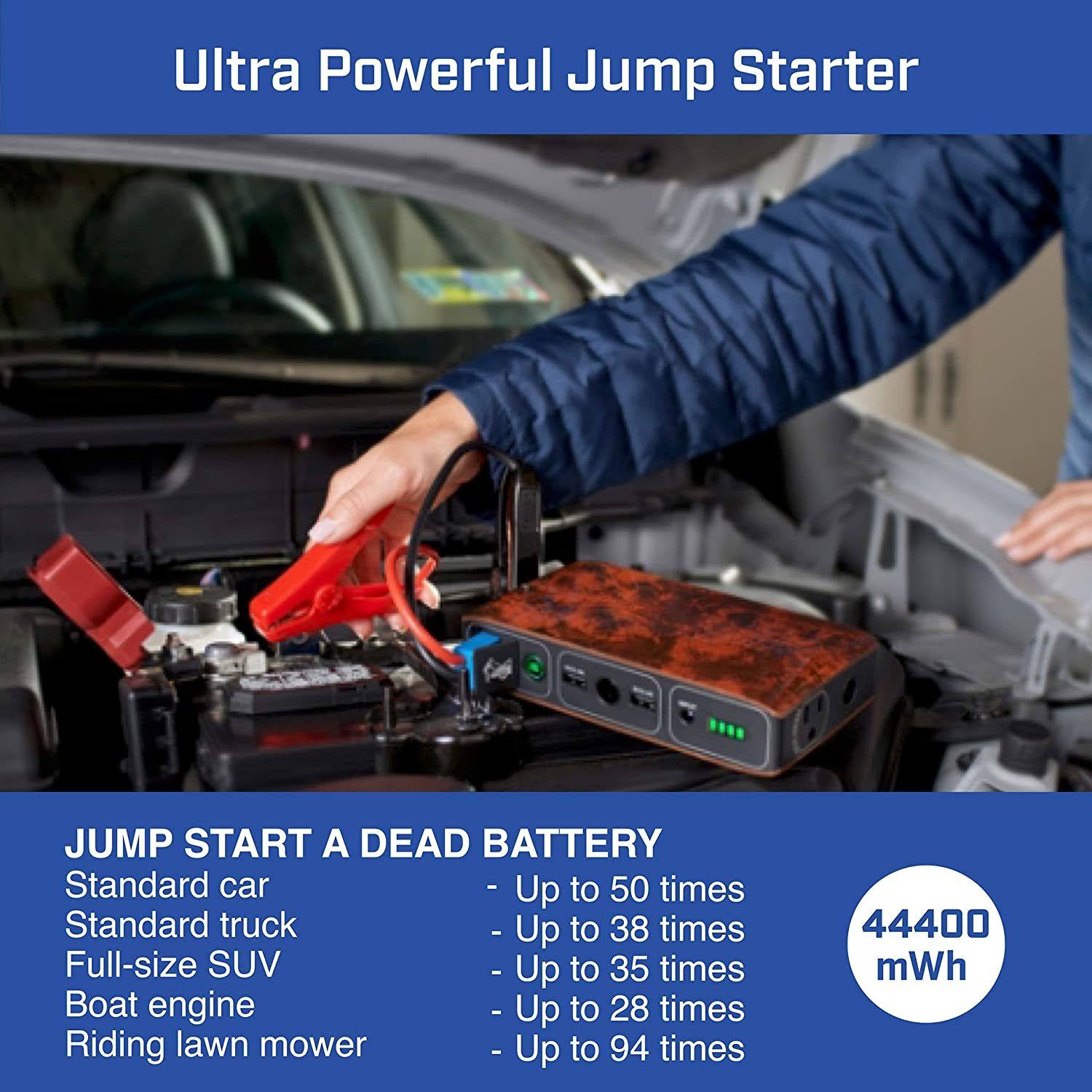 Halo Bolt AC DC Wireless Phone Charger u0026 Car Jump Starter ,Rose Gold
