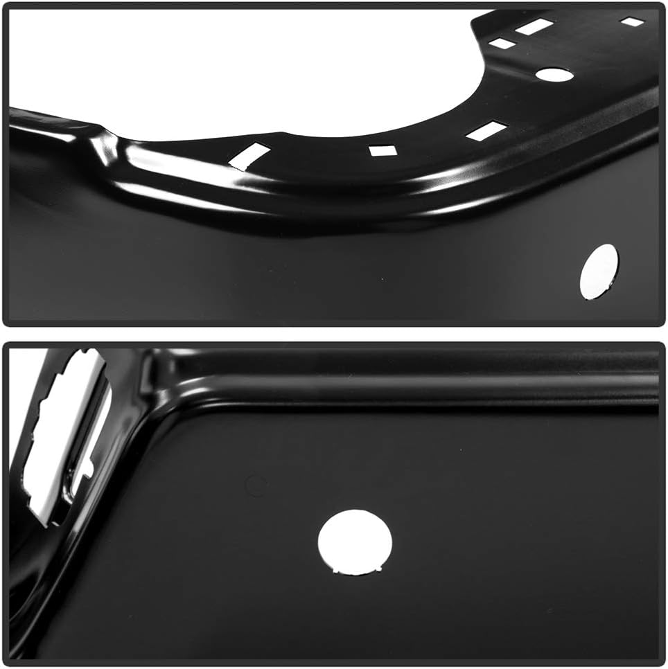 ACANII - For 2013-2018 Dodge Ram 2500 3500 w/Sensor Holes Black Powder Steel Rear Step Bumper Face Bar Assembly