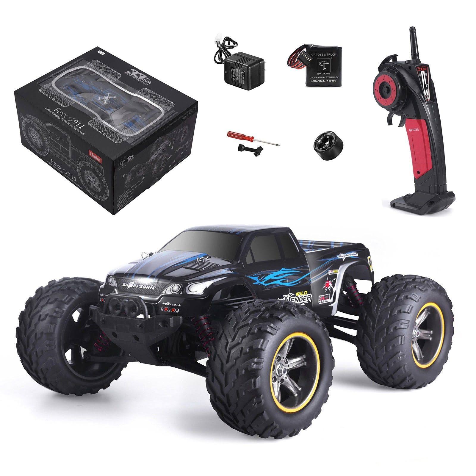 Hosim All Terrain RC Car 9112, 38km/h 1/12 Scale Radio Controlled Electric Car - Offroad 2.4GHz 2WD Remote Control Truck - Best