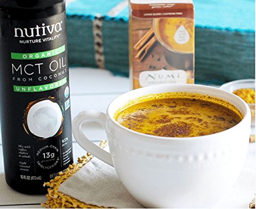 Nutiva Organic MCT Oil, Unflavored, 32 Oz, USDA Organic, Non-GMO, Non-BPA, Whole30 Approved, Vegan, Gluten-Free & Keto