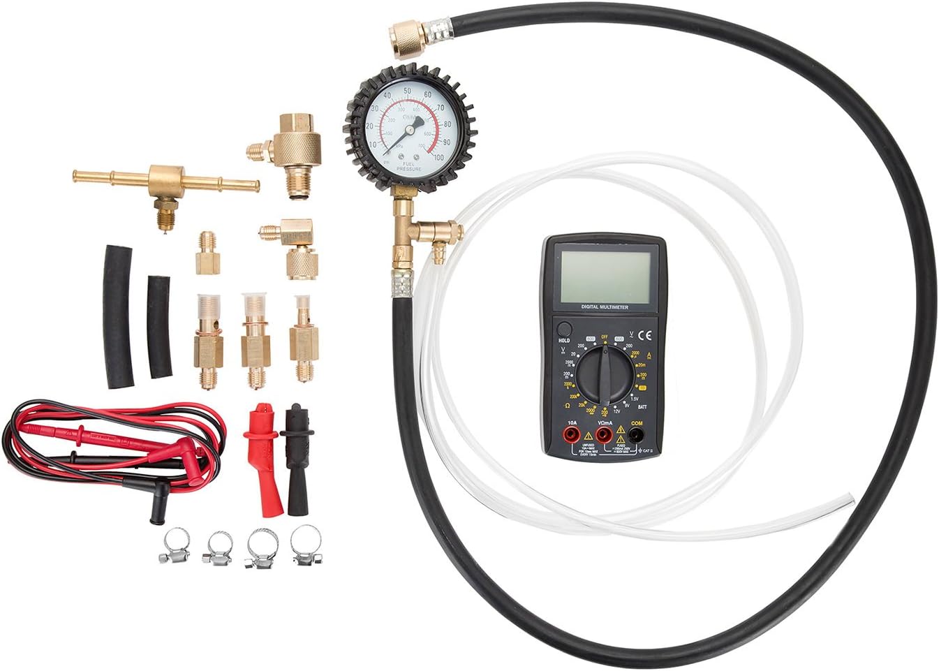 OEMTOOLS 27167 Fuel Pressure Test Kit, Fuel Pressure Gauge, Fuel Pressure Tester, Fuel Pump Pressure Tester, Fuel Pressure Testers