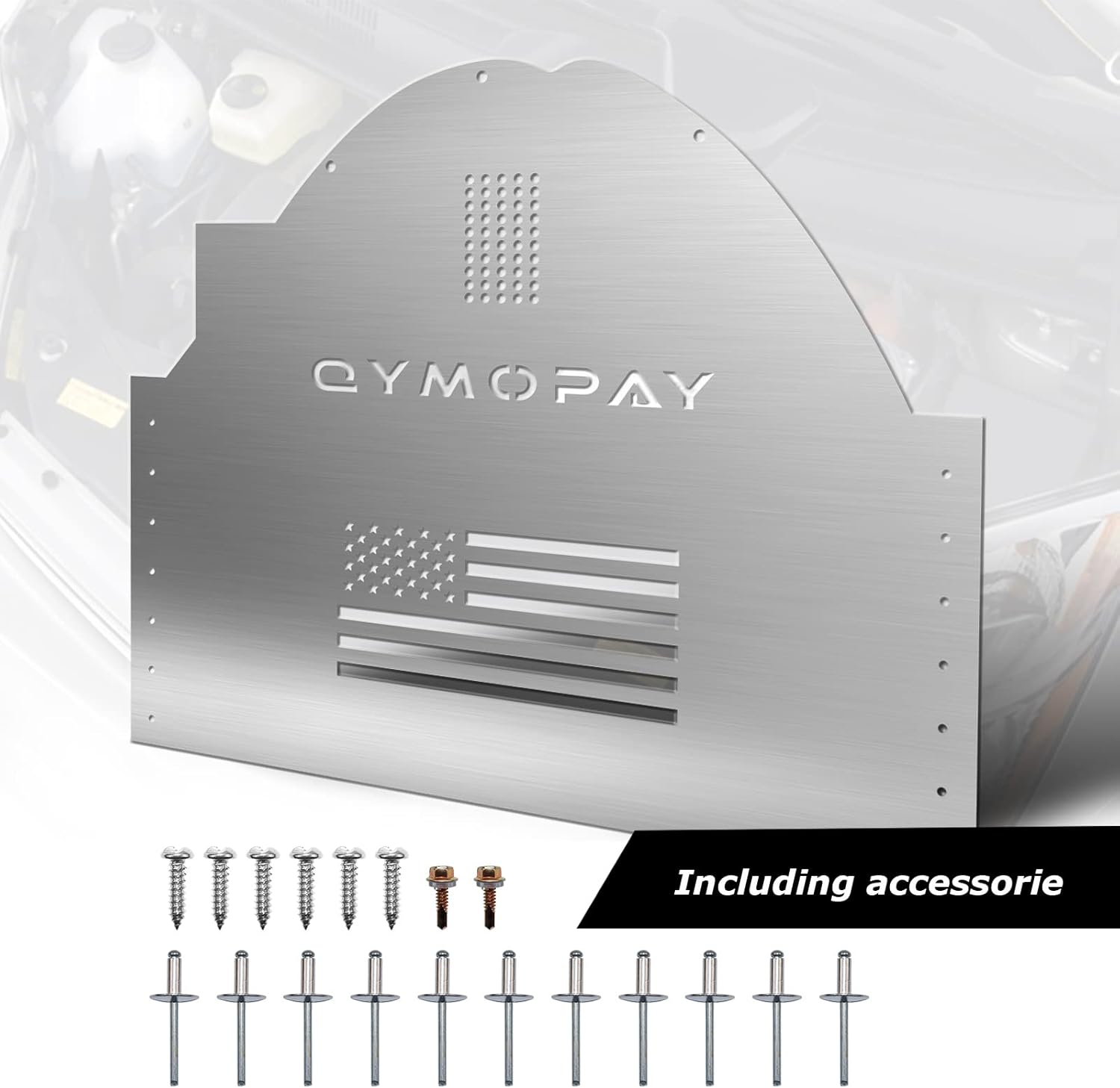 QYMOPAY Catalytic Converter Protection Shield, Fits