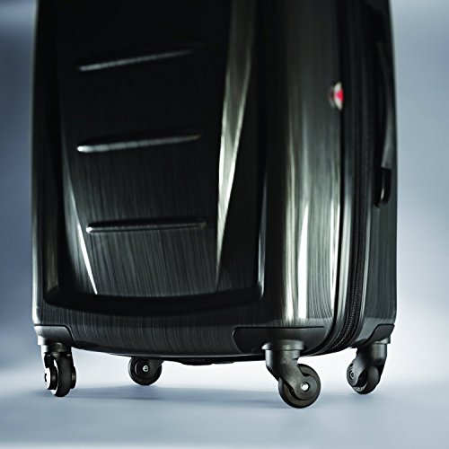 Samsonite Winfield 2 Hardside Expandable Luggage with Spinner Wheels, Brushed Anthracite, Checked-Large 28-Inch