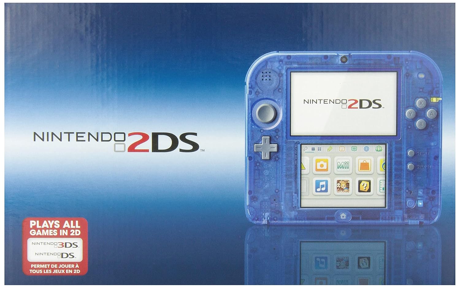 Nintendo 2DS Crystal Blue (Renewed)