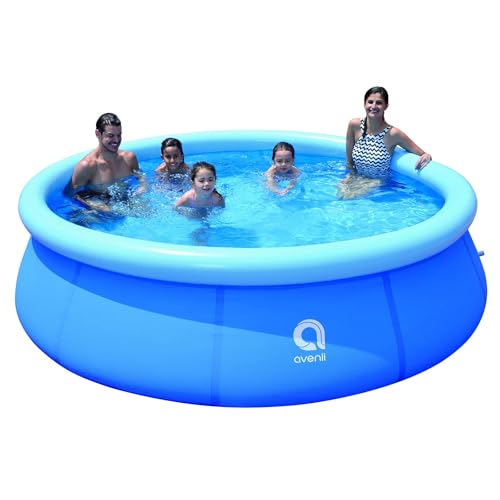 12ft x 36in Inflatable Swimming Pool, Outdoor Above Ground Pool,Top Ring Blow Up Pool
