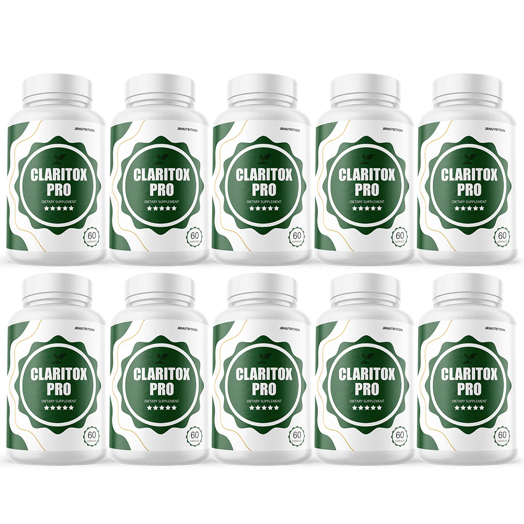 Claritox Pro - Dietary Supplement 60 Capsules (10 Pack) - Kansas Nuitrition - HNZSDS