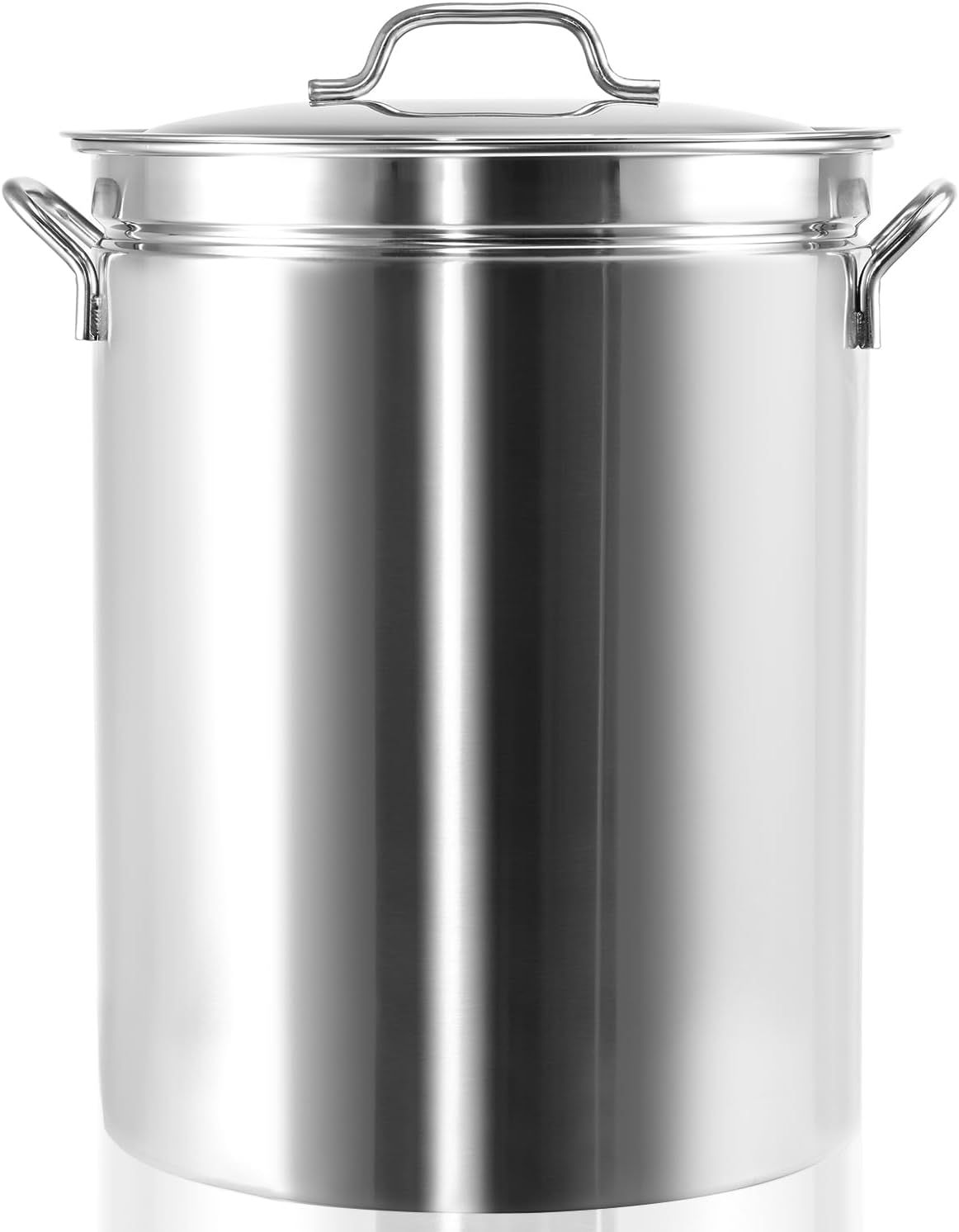 Stainless Steel Cookware Stock pot 44-Quart Outdoor Large Capacity Party Chicken Fish Steamed Seafood Clams Vegetables Multipurpose Stock Pot with