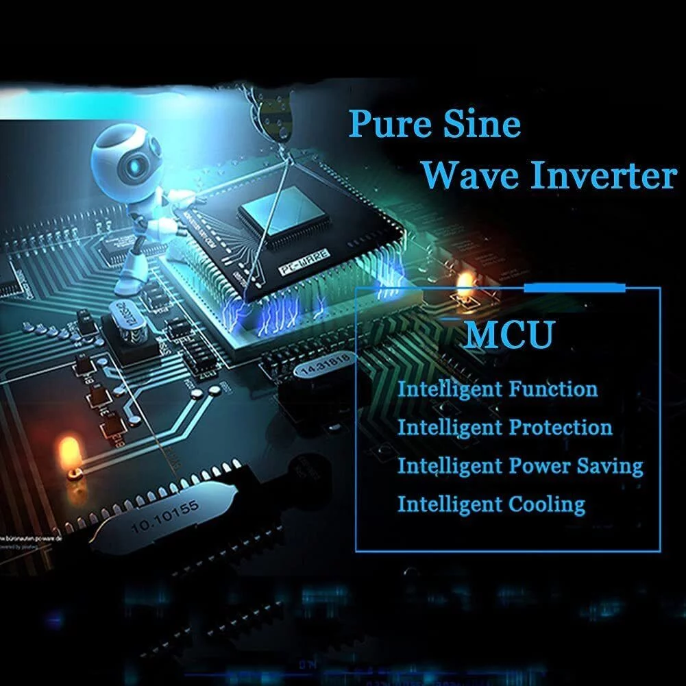 5000W Power Inverter, Pure Sine Wave DC 48V To AC 110V Converter for Computers, Igniters, Cameras, Refrigerators, Electric Drills