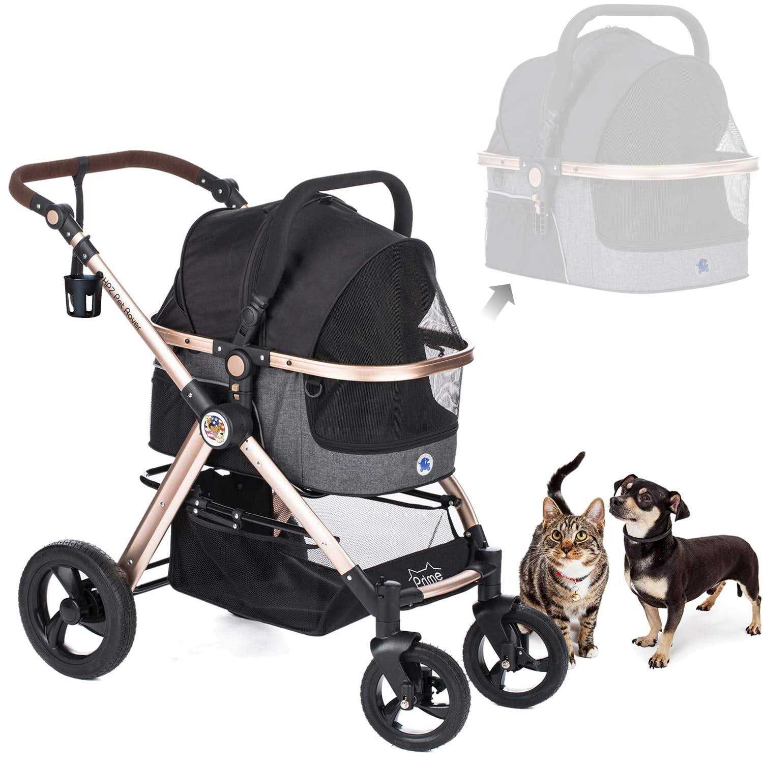 HPZ Pet Rover Prime 3-in-1 Luxury Stroller - Pet Supplies online store