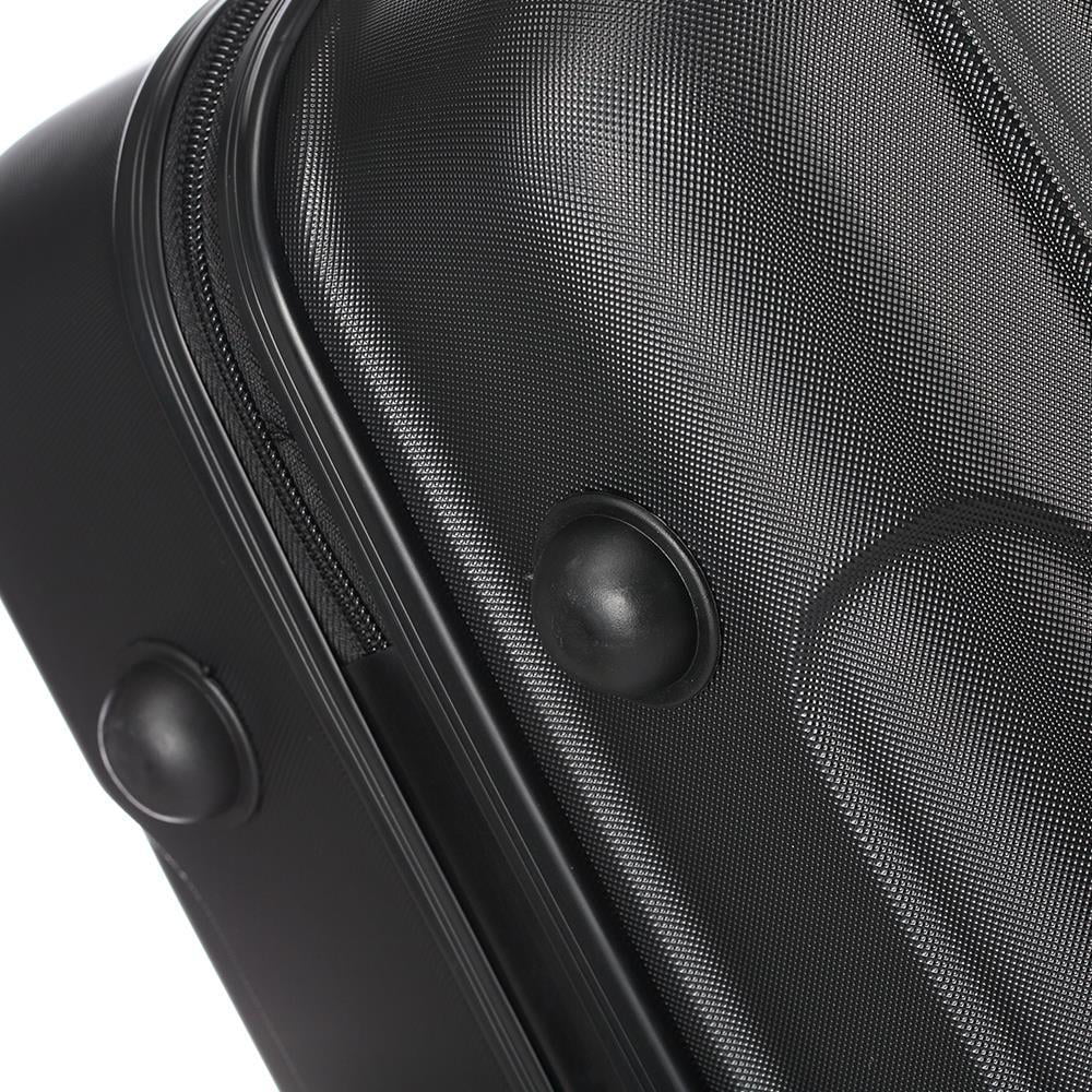 SalonMore  3 Piece Hardside Lightweight Spinner Luggage Bag Set  With TSA Lock Black