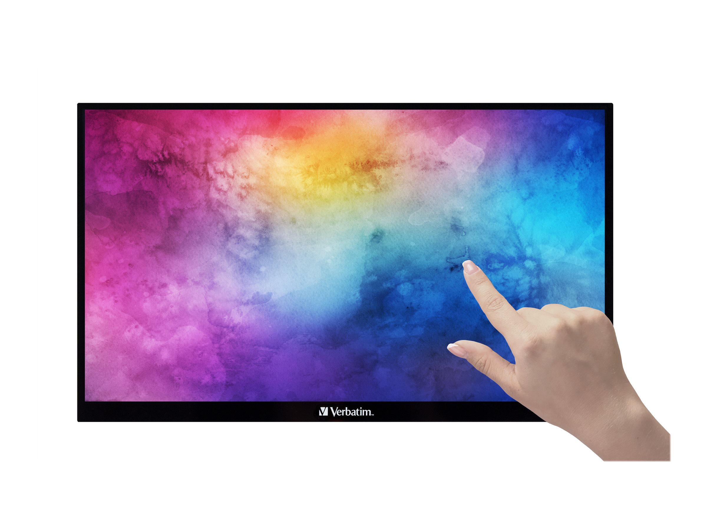 Verbatim Portable Touchscreen Monitor Full HD 1080p 15.6" Metal Housing