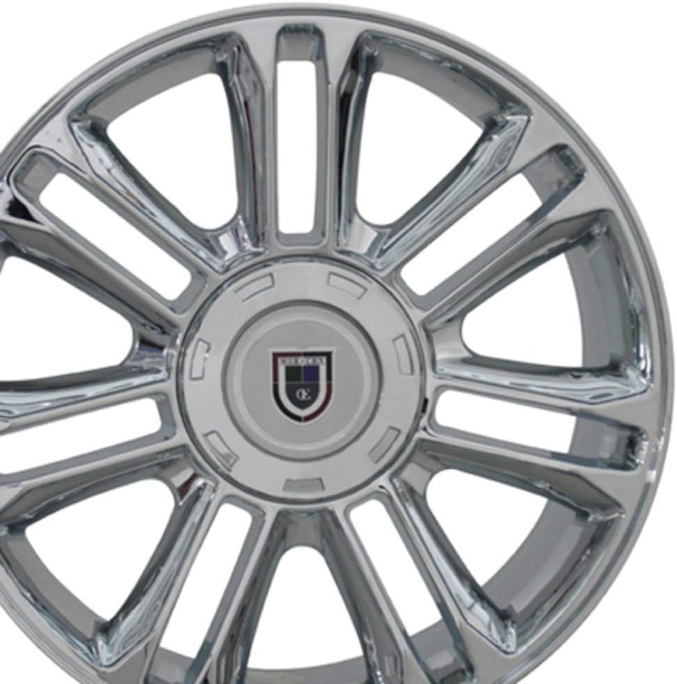 Partsynergy Replacement For 22" Rim Fits 1999-2018 Cadillac Escalade - CA83 Chrome 22x9 Aluminum Wheel