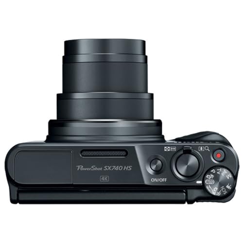 Canon PowerShot SX740 HS Digital Camera (Black) with 128GB Memory Card + Cleaning Pen + Accessory Bundle