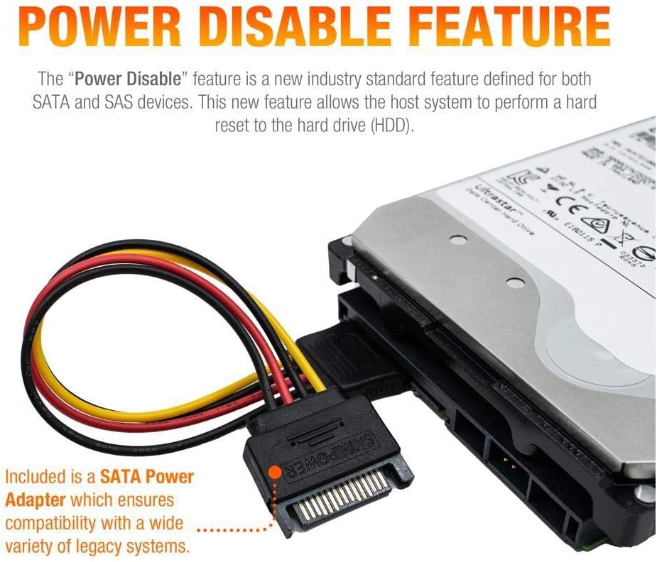 HGST Ultrastar He10 | HUH721010ALE600 (0F27452) | Power Disable | 10TB SATA 6.0Gb/s 7200 RPM 256MB Cache 3.5in HDD | 512e | Enterprise Hard Drive