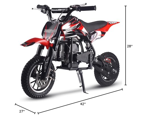 MotoTec DB-01 50cc 2-Stroke Kids Gas Dirt Bike Blue